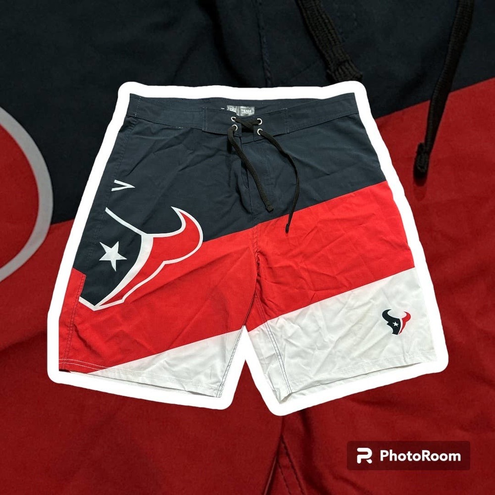Houston Texans Men’s Loose Swim Trunks Sz 36